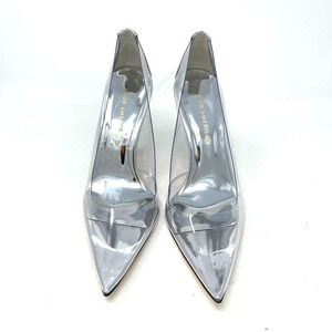 Good American Cinder-Rella Pumps Size 10 Glass GA275PB-E